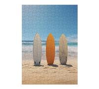 Puzzles for Teenagerss 38x26cm/1000pcs Surfboard Paradise Jigsaw for Adults Relax Games Perfect Decoration Fun Activities at Home 38x26cm/1000pcs
