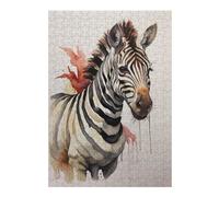Puzzles for Teenagerss 38x26cm/1000pcs Zebra Abstract Watercolor Jigsaws for Adults Relax Games Perfect Decoration Unique Birthday And Xmas Gifts 38x26cm/1000pcs