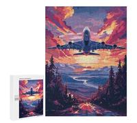 Puzzles for Teenagerss 500 PCS A380 Beautiful Tech Plane Jigsaw Puzzle Toy Wall Decor Home Decoration Unique Birthday And Xmas Gifts 500 PCS