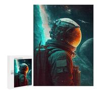 Puzzles for Teenagerss 500 PCS Astronaut Lost in Space Jigsaw Puzzle Fun Games Pattern Assembly Unique Birthday And Xmas Gifts 500 PCS
