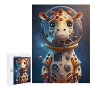 Puzzles for Teenagerss 500 PCS Astronaut Space Giraffe Jigsaws for Adults Relaxing Games Difficult Challenge Fun Activities at Home 500 PCS