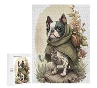 Puzzles for Teenagerss 500 PCS Boston Terrier Dog Cute Jigsaws for Adults Relaxing Games Difficult Challenge Fun Activities at Home 500 PCS