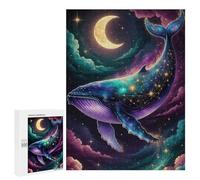 Puzzles for Teenagerss 500 PCS Celestial Whale Starry Night Sky Adult Jigsaw Puzzle Toy Wall Decor Difficult Challenge Christmas Birthday Gifts 500 PCS