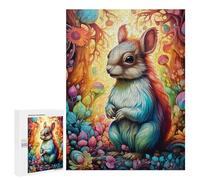 Puzzles for Teenagerss 500 PCS Colorful Forest Squirrel Jigsaw for Adults Relax Games Perfect Decoration Fun Activities at Home 500 PCS