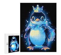 Puzzles for Teenagerss 500 PCS Cool Penguin King Adult Jigsaw Puzzle Relaxing Games Wall Decoration Fun Activities at Home 500 PCS