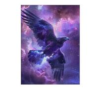 Puzzles for Teenagerss 500 PCS Cosmic Eagle Soaring Through Nebula Jigsaw Puzzle Hands-on Game Staycation Kill Time Challenging Game Gifts 500 PCS