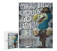 Puzzles for Teenagerss 500 PCS Craft Beer Dodo Bird Jigsaws for Adults Relaxing Games Difficult Challenge Fun Activities at Home 500 PCS