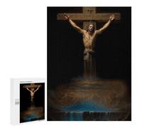 Puzzles for Teenagerss 500 PCS Crucifixion with Waterfall Adult Jigsaw Puzzle Toy Wall Decor Difficult Challenge Christmas Birthday Gifts 500 PCS