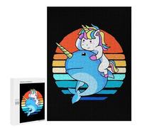 Puzzles for Teenagerss 500 PCS Cute Unicorn Narwhal Adult Jigsaw Puzzle Toy Wall Decor Difficult Challenge Christmas Birthday Gifts 500 PCS