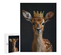 Puzzles for Teenagerss 500 PCS Deer King Jigsaw Puzzle Toy Wall Decor Home Decoration Unique Birthday And Xmas Gifts 500 PCS