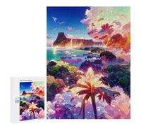Puzzles for Teenagerss 500 PCS Enchanted Tropical Paradise -2 Jigsaw for Adults Relax Games Perfect Decoration Fun Activities at Home 500 PCS