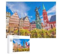 Puzzles for Teenagerss 500 PCS Frankfurt's Historic Roemerberg Square Jigsaw for Adults Relax Games Perfect Decoration Fun Activities at Home 500 PCS