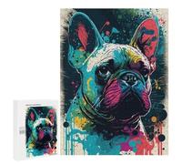 Puzzles for Teenagerss 500 PCS French Bulldog Style 3 Adult Jigsaw Puzzle Toy Wall Decor Difficult Challenge Christmas Birthday Gifts 500 PCS