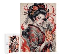 Puzzles for Teenagerss 500 PCS Geisha Japan Jigsaws for Adults Relaxing Games Difficult Challenge Fun Activities at Home 500 PCS