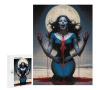 Puzzles for Teenagerss 500 PCS Goddess Kali in Moonlight Adult Jigsaw Puzzle Toy Wall Decor Difficult Challenge Christmas Birthday Gifts 500 PCS