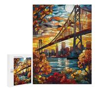 Puzzles for Teenagerss 500 PCS Golden Gate Serenity Jigsaws for Adults Relaxing Games Difficult Challenge Fun Activities at Home 500 PCS