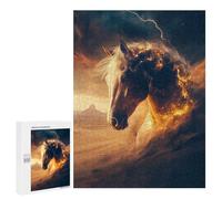 Puzzles for Teenagerss 500 PCS Horse in A Desert Storm Jigsaw Puzzle Toy Wall Decor Home Decoration Unique Birthday And Xmas Gifts 500 PCS