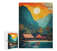 Puzzles for Teenagerss 500 PCS Java Art Adult Jigsaw Puzzle Relaxing Games Wall Decoration Fun Activities at Home 500 PCS