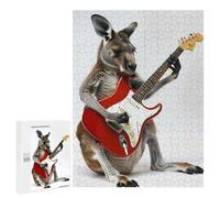Puzzles for Teenagerss 500 PCS Kangaroo Guitar Jigsaw Puzzle Fun Games Pattern Assembly Unique Birthday And Xmas Gifts 500 PCS