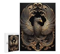 Puzzles for Teenagerss 500 PCS Legendary Phoenix Art Deco Puzzles for Adults Fun Games Perfect Decoration Unique Birthday And Xmas Gifts 500 PCS