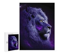 Puzzles for Teenagerss 500 PCS Lion Purple Adult Jigsaw Puzzle Toy Wall Decor Difficult Challenge Christmas Birthday Gifts 500 PCS