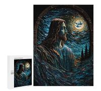 Puzzles for Teenagerss 500 PCS Midnight Jesus Christus Adult Jigsaw Puzzle Toy Wall Decor Difficult Challenge Christmas Birthday Gifts 500 PCS