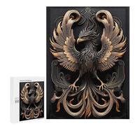 Puzzles for Teenagerss 500 PCS Mighty Golden Phoenix Puzzles for Adults Fun Games Perfect Decoration Unique Birthday And Xmas Gifts 500 PCS