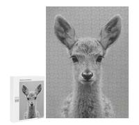 Puzzles for Teenagerss 500 PCS Monochrome Deer Portrait Adult Jigsaw Puzzle Toy Wall Decor Difficult Challenge Christmas Birthday Gifts 500 PCS