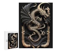 Puzzles for Teenagerss 500 PCS Monster Dragon Art Deco Puzzles for Adults Fun Games Perfect Decoration Unique Birthday And Xmas Gifts 500 PCS