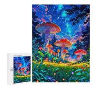 Puzzles for Teenagerss 500 PCS Mushrooms Blue Sky Jigsaws for Adults Relaxing Games Difficult Challenge Fun Activities at Home 500 PCS