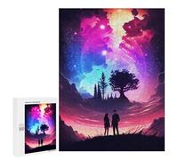 Puzzles for Teenagerss 500 PCS Nebula Romance Lovers Jigsaws for Adults Relaxing Games Difficult Challenge Fun Activities at Home 500 PCS