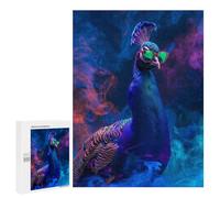 Puzzles for Teenagerss 500 PCS Peacock In Colorful Paint Jigsaw Puzzle Toy Wall Decor Home Decoration Unique Birthday And Xmas Gifts 500 PCS