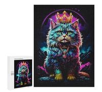 Puzzles for Teenagerss 500 PCS Persian Cat Abstract Adult Jigsaw Puzzle Toy Wall Decor Difficult Challenge Christmas Birthday Gifts 500 PCS