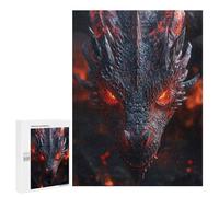 Puzzles for Teenagerss 500 PCS Red Eyed Dragon Jigsaw Puzzle Toy Wall Decor Home Decoration Unique Birthday And Xmas Gifts 500 PCS
