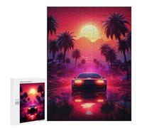 Puzzles for Teenagerss 500 PCS Retro Car Art Adult Jigsaw Puzzle Toy Wall Decor Difficult Challenge Christmas Birthday Gifts 500 PCS