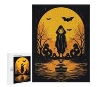 Puzzles for Teenagerss 500 PCS Retro Halloween Vibes Jigsaw Puzzle Toy Wall Decor Home Decoration Unique Birthday And Xmas Gifts 500 PCS