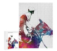 Puzzles for Teenagerss 500 PCS Rider Jigsaws for Adults Relaxing Games Difficult Challenge Fun Activities at Home 500 PCS