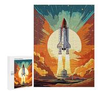 Puzzles for Teenagerss 500 PCS Rocket Go Space Jigsaws for Adults Relaxing Games Difficult Challenge Fun Activities at Home 500 PCS