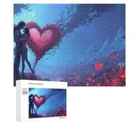 Puzzles for Teenagerss 500 PCS Romantic Fantasy Heart Scene Teenagers Puzzles Relaxing Games Presents for Women Fun Activities at Home 500 PCS