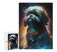 Puzzles for Teenagerss 500 PCS Shih Tzu Dog Dainty Adult Jigsaw Puzzle Toy Wall Decor Difficult Challenge Christmas Birthday Gifts 500 PCS