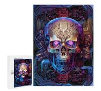 Puzzles for Teenagerss 500 PCS Skull Machine Neu Adult Jigsaw Puzzle Toy Wall Decor Difficult Challenge Christmas Birthday Gifts 500 PCS