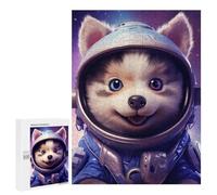 Puzzles for Teenagerss 500 PCS Space Baby Husky Jigsaws for Adults Relaxing Games Difficult Challenge Fun Activities at Home 500 PCS
