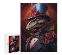 Puzzles for Teenagerss 500 PCS The Dapper Dino Jigsaws for Adults Relaxing Games Difficult Challenge Fun Activities at Home 500 PCS