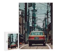 Puzzles for Teenagerss 500 PCS Tokyo And Taxi Jigsaw Puzzle Fun Games Pattern Assembly Unique Birthday And Xmas Gifts 500 PCS