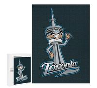 Puzzles for Teenagerss 500 PCS Toronto City Icon Badge Adult Jigsaw Puzzle Toy Wall Decor Difficult Challenge Christmas Birthday Gifts 500 PCS