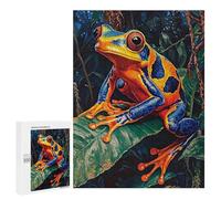 Puzzles for Teenagerss 500 PCS Vibrant Rainforest Frog Jigsaws for Adults Relaxing Games Difficult Challenge Fun Activities at Home 500 PCS