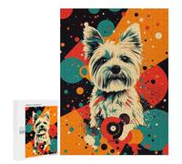 Puzzles for Teenagerss 500 PCS White West Highland Terrier Pop Art Print Playful Dog Decor Jigsaw Puzzle Toy Wall Decor Home Decoration Unique Birthday And Xmas Gifts 500 PCS