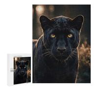 Puzzles for Teenagerss 500 PCS Wild Black Panther Portrait Jigsaw Puzzle Relax Games Perfect Decoration Unique Birthday And Xmas Gifts 500 PCS