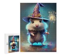 Puzzles for Teenagerss 500 PCS Wizard Hamster Adult Jigsaw Puzzle Toy Wall Decor Difficult Challenge Christmas Birthday Gifts 500 PCS