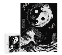 Puzzles for Teenagerss 500 PCS Yin And Yang Axolotl Wave Jigsaw Puzzle Toy Wall Decor Home Decoration Unique Birthday And Xmas Gifts 500 PCS